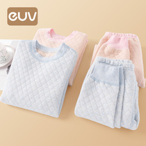 (39-59 yuan clearance) euv children's thermal underwear suit boys' and girls' autumn pants thick baby sweater