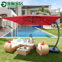 Beach umbrella large outdoor sun umbrella Courtyard Umbrella Garden Umbrella 3 5 Luxury umbrella Water tank Base Coffee Room Outside Swing Umbrella
