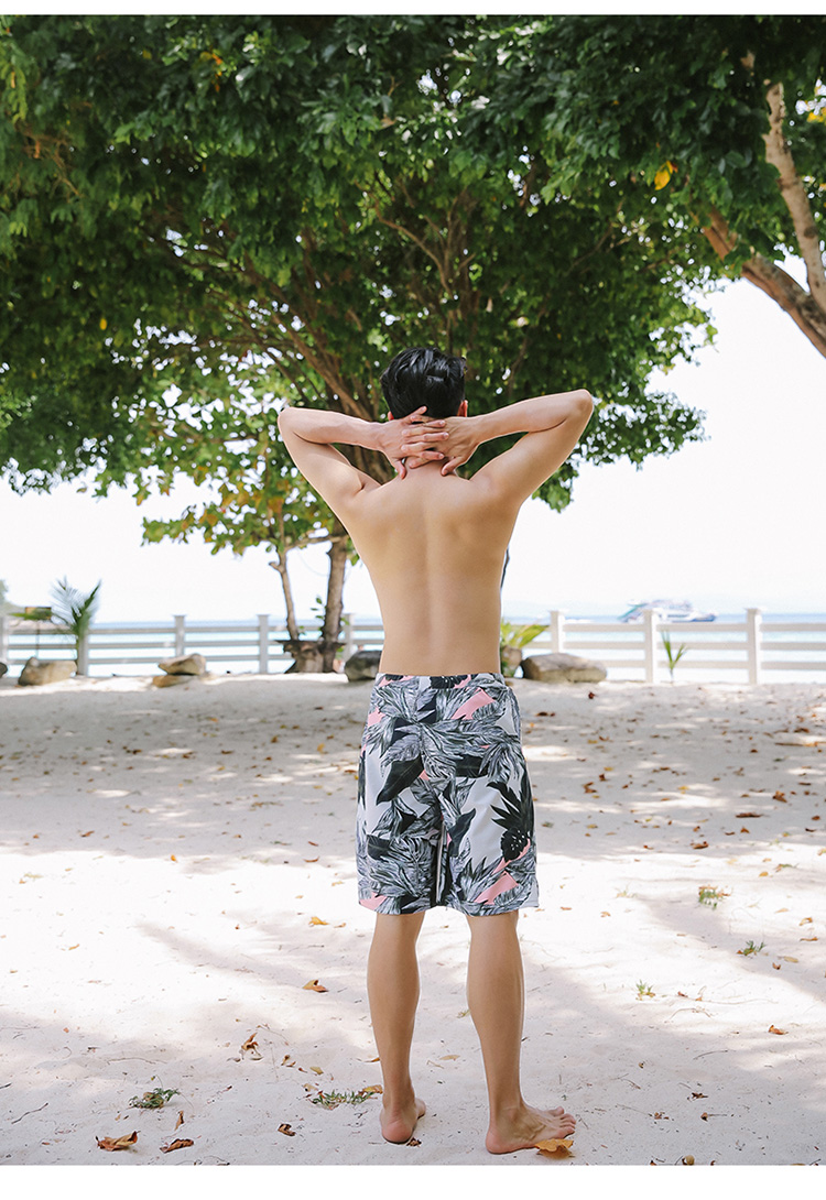 Quần bơi, thời trang nam Hàn Quốc, suối nước nóng, phân bón, lỏng lẻo, kích thước lớn, kỳ nghỉ bên bờ biển, quần đi biển quần đi biển nam vải dù
