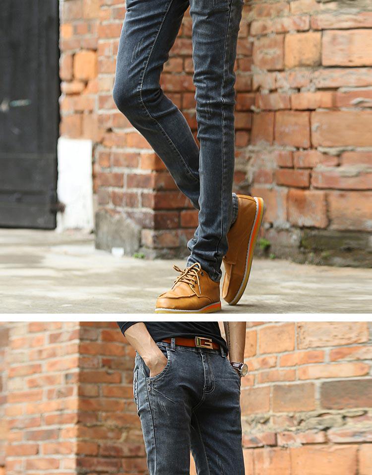 Jeans pour adolescent pieds Slim pour Quatre saisons - Ref 1462381 Image 26