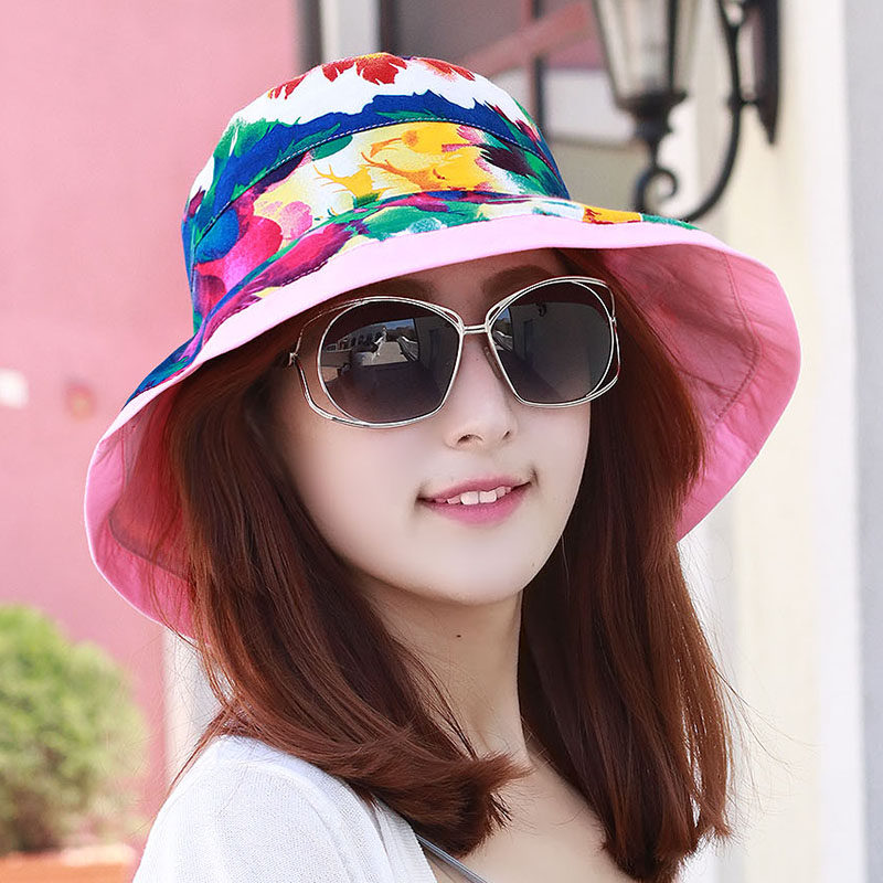 ladies fabric sun hats