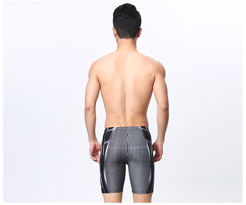 Thiết bị bơi Minuotao quần bơi nam võ sĩ dài năm điểm chuyên nghiệp khô nhanh tăng cường tắm nước nóng phù hợp với quần bơi nam mua quần bơi nam