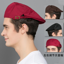 Chef hat waiter milk tea adjustable hotel kitchen hot pot restaurant work hat kitchen dining men and women breathable