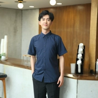 (Ван Вэньксиан) 808 синий шорт -шорт -рубашка мужчина