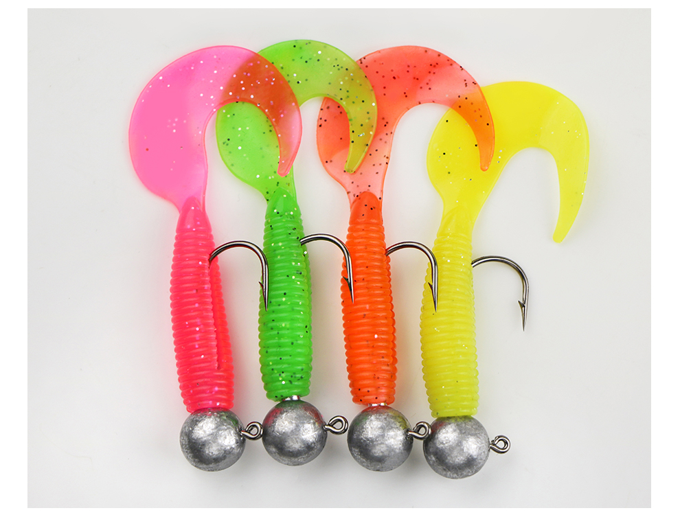 6 Colors Paddle Tail Fishing Lures Soft Plastic Baits Fresh Water Bass Swimbait Tackle Gear