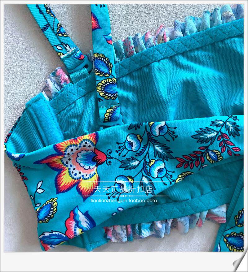 Женская плавках 意大利calzedonia 聚拢带钢圈胸垫分体泳裤比基尼ru1594v/slf/rf0