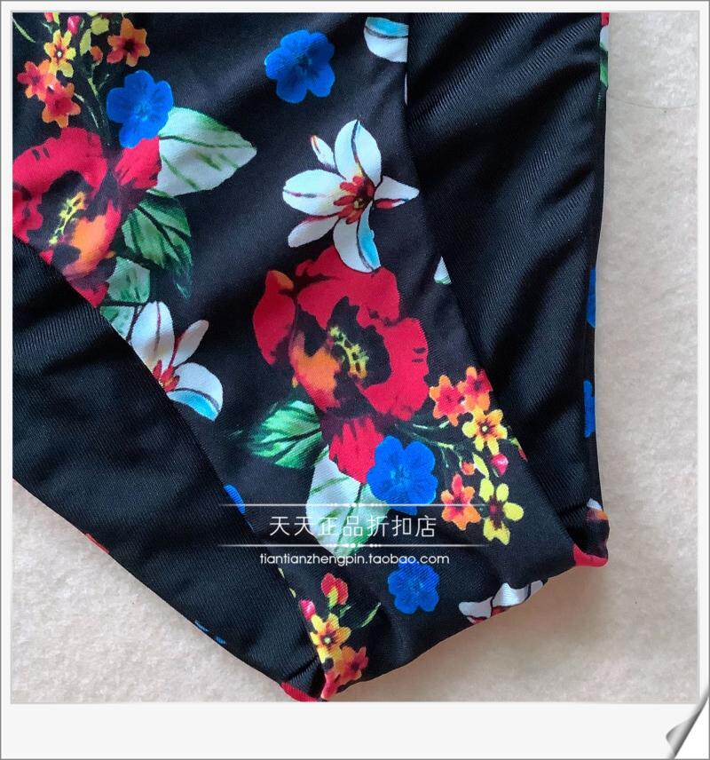 Женская плавках 意大利calzedonia 黑底镂空钩花系带比基尼组合泳裤slc/rt01598