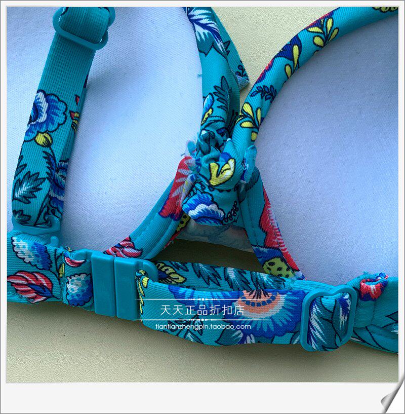 Женская плавках 意大利calzedonia 聚拢带钢圈胸垫分体泳裤比基尼ru1594v/slf/rf0