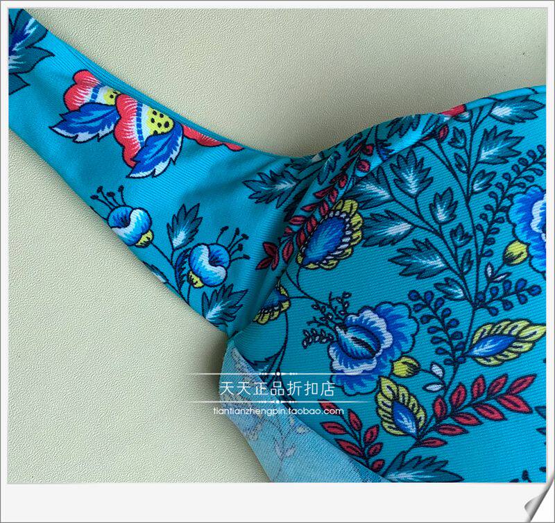 Женская плавках 意大利calzedonia 聚拢带钢圈胸垫分体泳裤比基尼ru1594v/slf/rf0