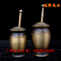 Thickened pure copper mashers garlic mashers old-fashioned padded cups pure copper handmade traditional Chinese medicine pinches
