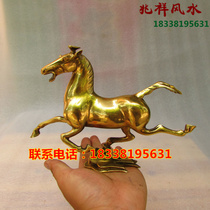 Special price pure copper horse horse stepping flying swallow twelve zodiac horse home decoration living room decoration feng shui ornaments help business