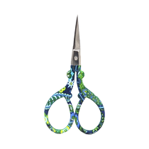 Cross Stitch Scissors Retro Green Flowers Acier inoxydable Couper les accessoires Tête à tête Papier coupé papiers Knife Coupure Embroderie portable