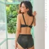 Fainsha vàng nhung xẻ tà áo tắm nữ bikini nước hoa nhỏ gợi cảm trong kỳ nghỉ suối nước nóng Bali và Hàn Quốc - Bộ đồ bơi hai mảnh