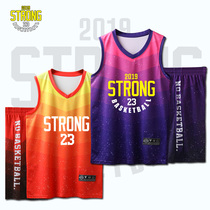 Basketball suit suit mens custom match uniform Sports training vest Childrens jersey Basketball mens printed basketball jersey