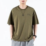 Хлопковая приятная телу спортивная цветная летняя футболка с коротким рукавом для отдыха, оверсайз, круглый воротник