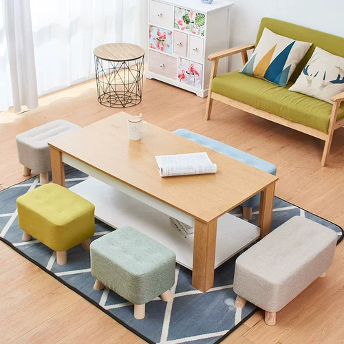 Современный диван из натурального дерева, креативная ткань для домашнего использования, простой и элегантный дизайн