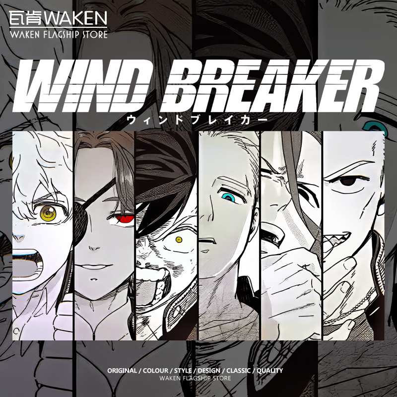 Windproof Bell, Windproof Youth, Sakurayoshi, Su Fung, Hayato, Mei Gong, One-Piece Short-Sleeved T-Shirt, Retro Print, Men's Loose Fit