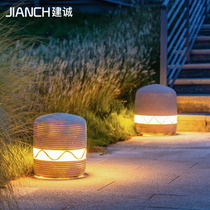 Solar Styling Light LED Emulation Outdoor Shining Stones Light Waterproof Patio Garden Landscape Decoration Grass Terrace Lamp