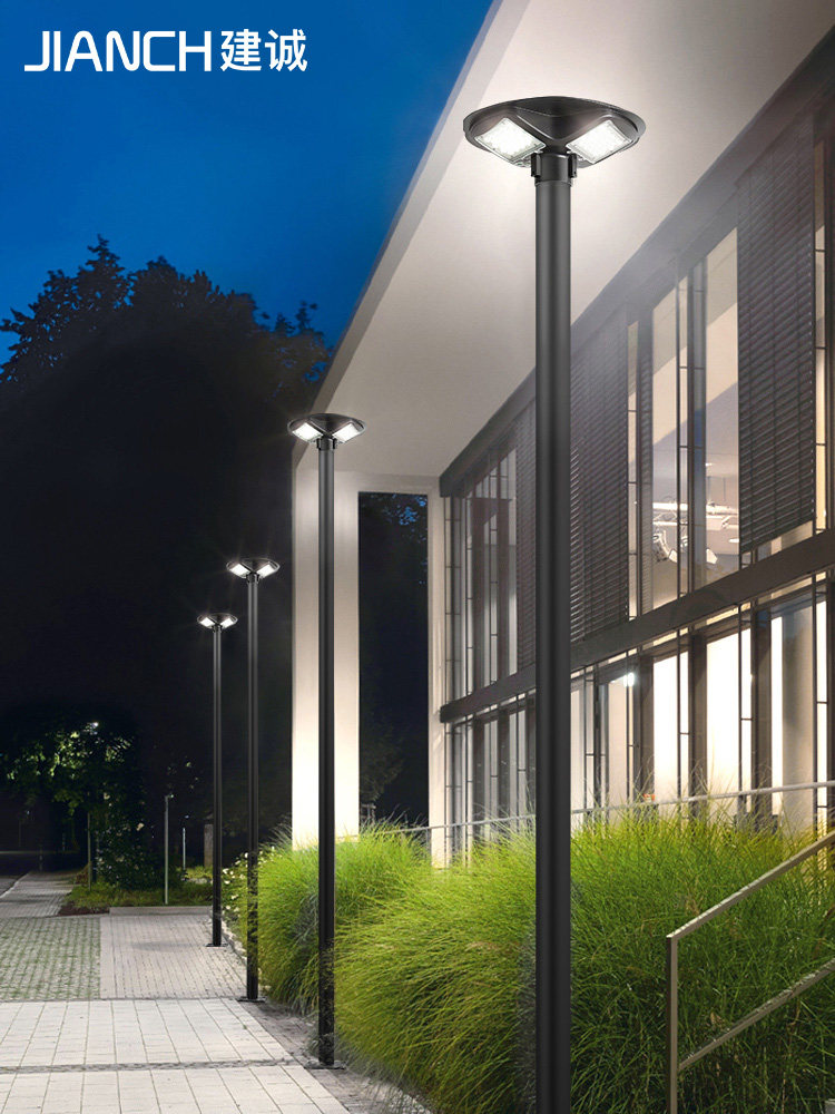 Solar street light Outdoor garden light 3 meters high pole light Park landscape light Garden lawn community lighting