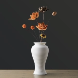 [Оформление] Керамика ретро -ретро маленькая ваза творческий и простой домашний настольный настольный компьютер Swlow