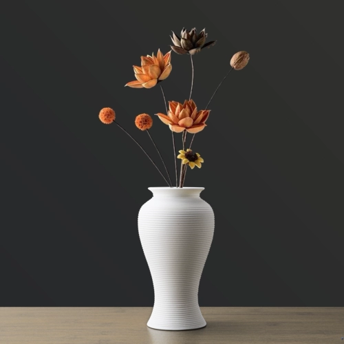 Керамические ретро креативные декоративные цветы в форме цветка, маленькая вазочка, простой и элегантный дизайн, домашний декор