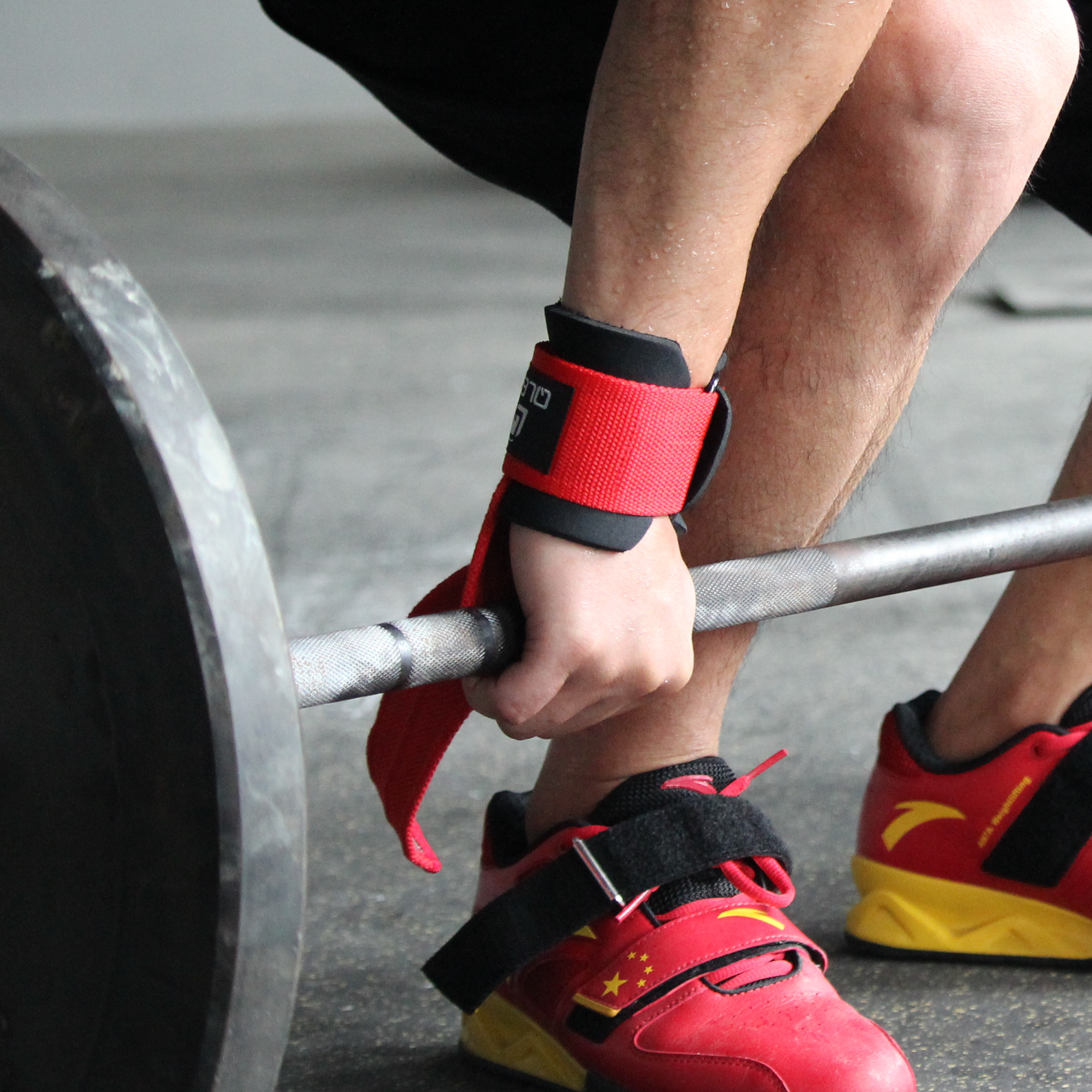 Power-up belt fitness grip belt pull belt fitness bodybuilding back training weightlifting rowing wrist support belt