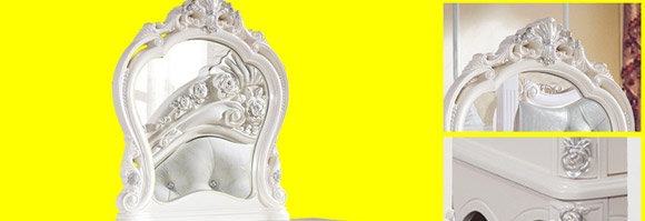 Bộ bàn ghế châu Âu kết hợp phòng ngủ đầy đủ bộ sáu bộ đồ cưới phòng cưới nội thất tủ quần áo giường bàn trang điểm nội thất phòng ngủ