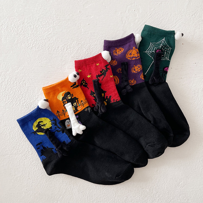 Christmas Socks Amazon Cross-Border Eye-Catching Hand-Holding Socks Couple's Foot-Holding Socks Halloween Socks Magnetic Sports Socks Christmas Socks Amazon Cross-Border Eye-Catching Hand-Holding Socks Couple's Foot-Holding Socks Halloween Socks Magnetic Sports Socks