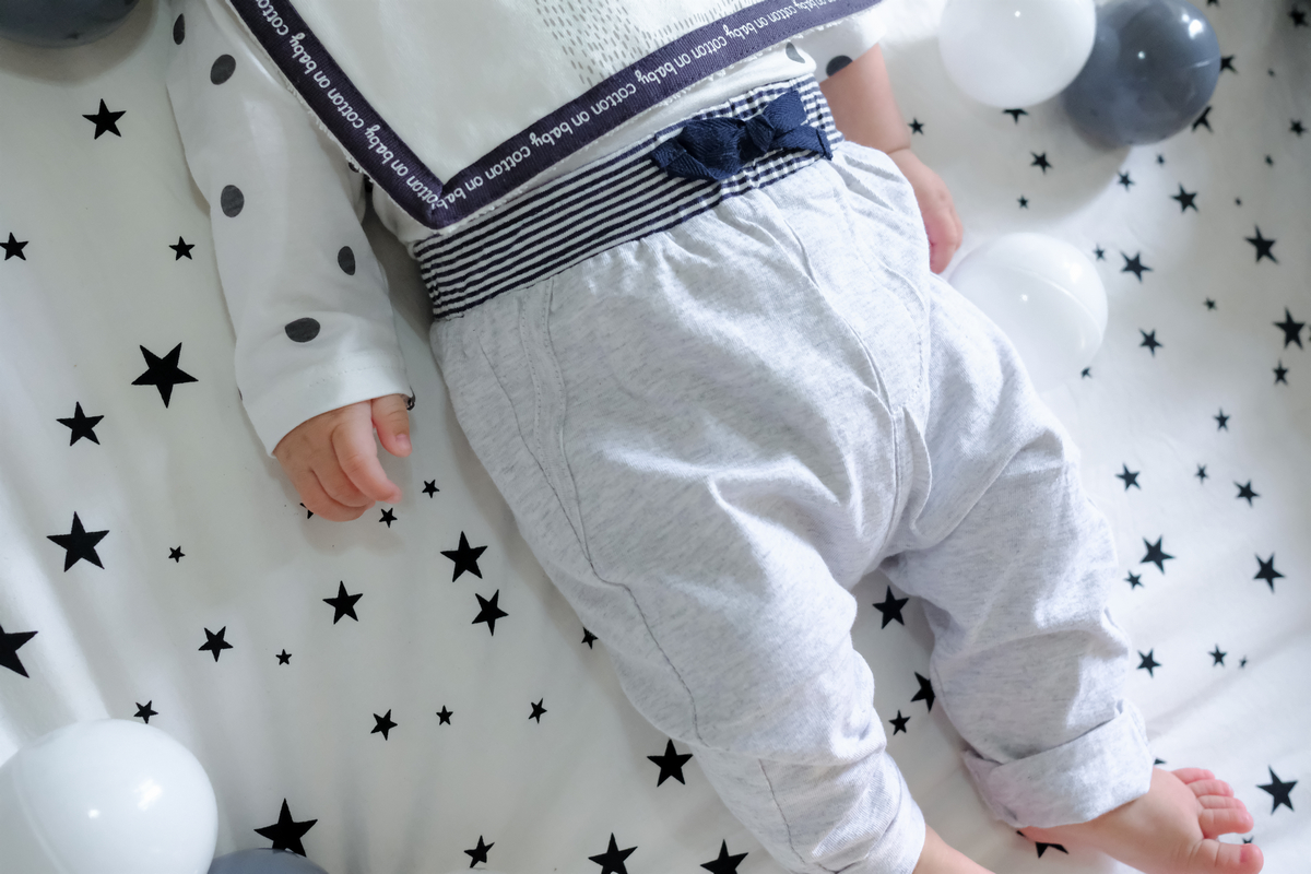 Baby curbside pants baby pure cotton out of house pants for four seasons to wear