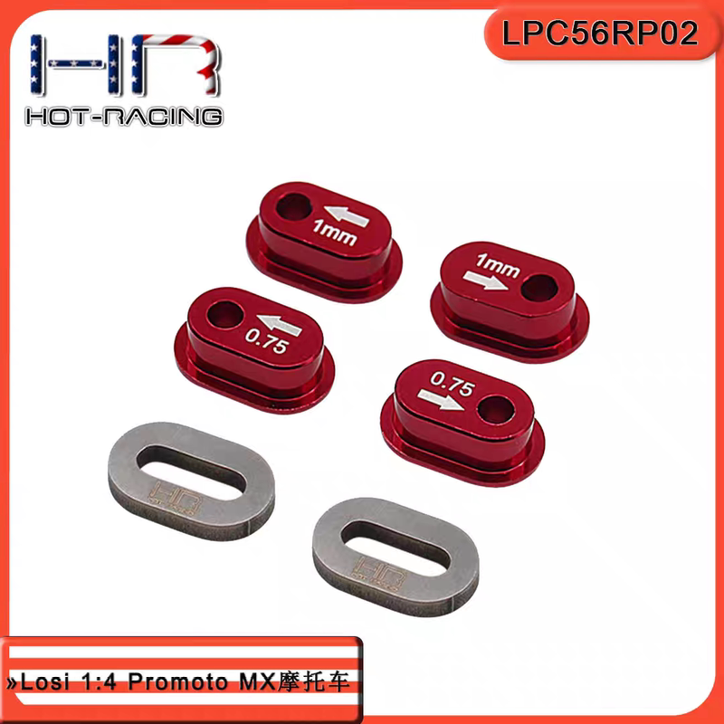 Hr Losi1:4Promoto-Mx Motorcycle Aluminum Alloy Chain Tensioner Kit Rearward 0.75/1