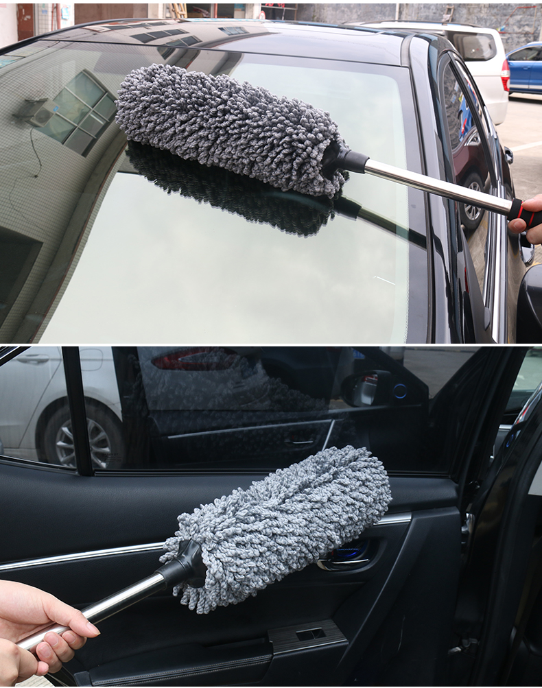 Thích hợp để làm sạch xe, quét, tro, rửa xe, chổi quét, lau bụi, lau bụi, lau chùi, nội thất, bụi, quét, cung cấp xe - Sản phẩm làm sạch xe chổi rửa xe oto 360 độ