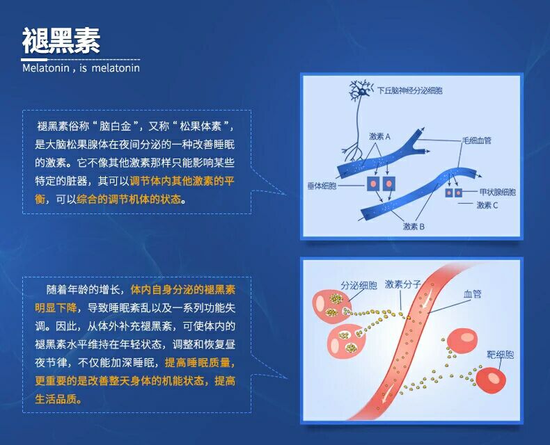 4瓶修正牌褪黑素安瓶助眠维生素B6片