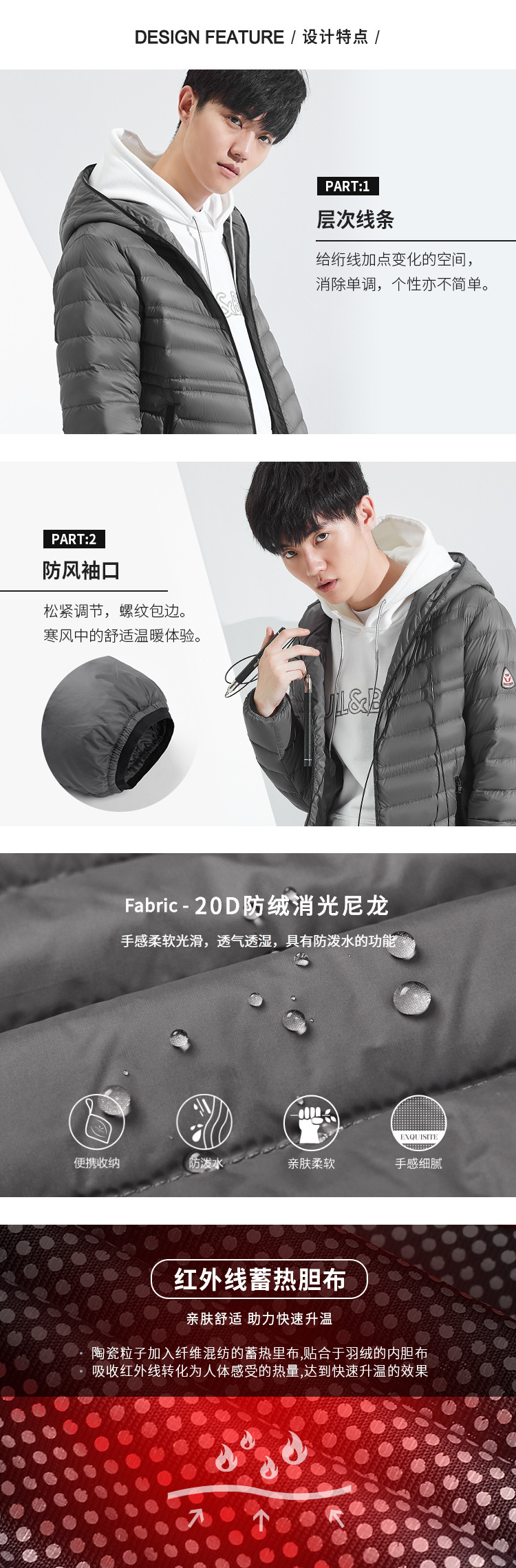 Blouson homme BOSIDENG    - Ref 3123377 Image 8