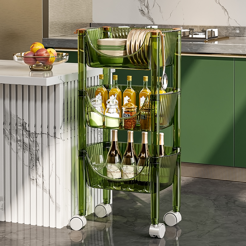 Kitchen Shelve Ground Floor Multilayer Vegetable Containing basket Supplies Home Big Whole Vegetable Basket Toy Containing Deck Shelf Storage