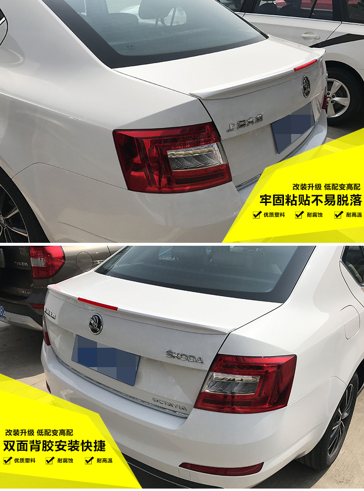 Áp dụng cho 17 sửa đổi đuôi Mingrui mới 15-17 Xinming Rui cánh cố định nâng cấp sơn ABS cánh sau - Sopida trên độ đuôi gió xe ô tô