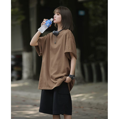 Бордовая футболка с коротким рукавом, хлопковый японский кленовый лист для влюбленных