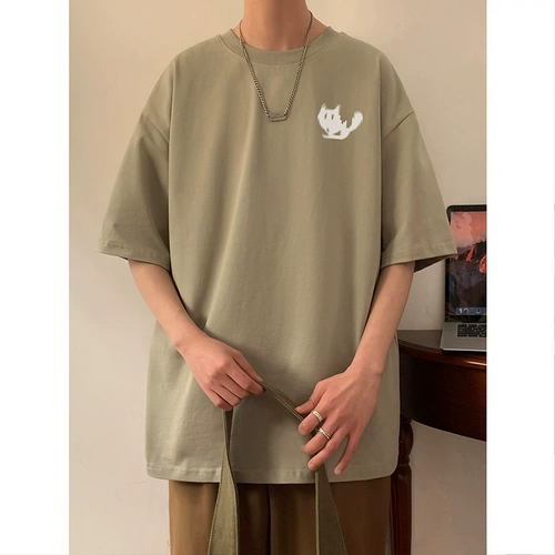 Бордовая летняя футболка с коротким рукавом для влюбленных, в американском стиле, для средней школы