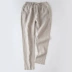 Mùa hè mỏng quần lanh đột quỵ nam chân mỏng quần cotton đàn hồi quần thường kích thước lớn quần linen - Quần mỏng quần jean nam hàng hiệu Quần mỏng