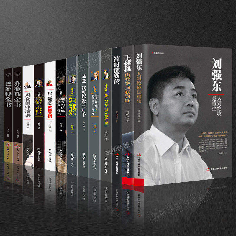 Chinese business circle fengyun figures all 13 volumes Ma Yunma Huateng Wang Shi Ren Zhengfeng Lei Jun Buffett Yu Feng Lun Wang Jianlin Liu Jiangxian Entrepreneurship Management Successfully inspiring autobiographical bestseller