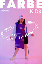 Photo studio girl model card show tide suit performance personality big child show tide Photo Costume