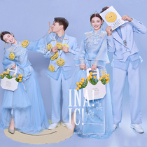New studio theme photo clothing travel interior couple photo Retro style dress Chinese Cheongsam wedding dress