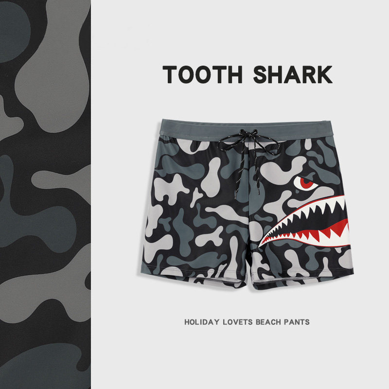 Swimsuit Men's Flat Corner Suit Men Spa Swimming Pants Anti-Embarrassment Loose 2021 New Swimsuit Fashion Swimming Gear