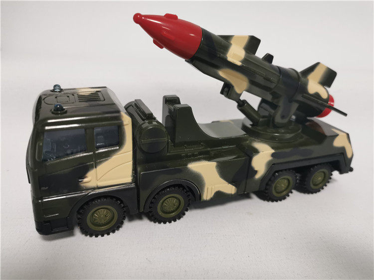 New Emulation Inertial Military Car Toy Model Missile Car 1:55 Military Car Toy Multimix Neutral