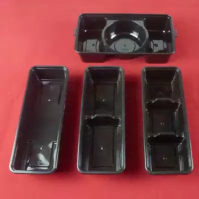 Japanese long lunch box double grid single grid three grid disposable lunch box lunch box pink yellow packing box