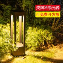 Solar Outdoor Minima Modern Waterproof Grass Terrace Light Garden Villa Courtyard Meadow Light Landscape Outdoor Floor Lamp