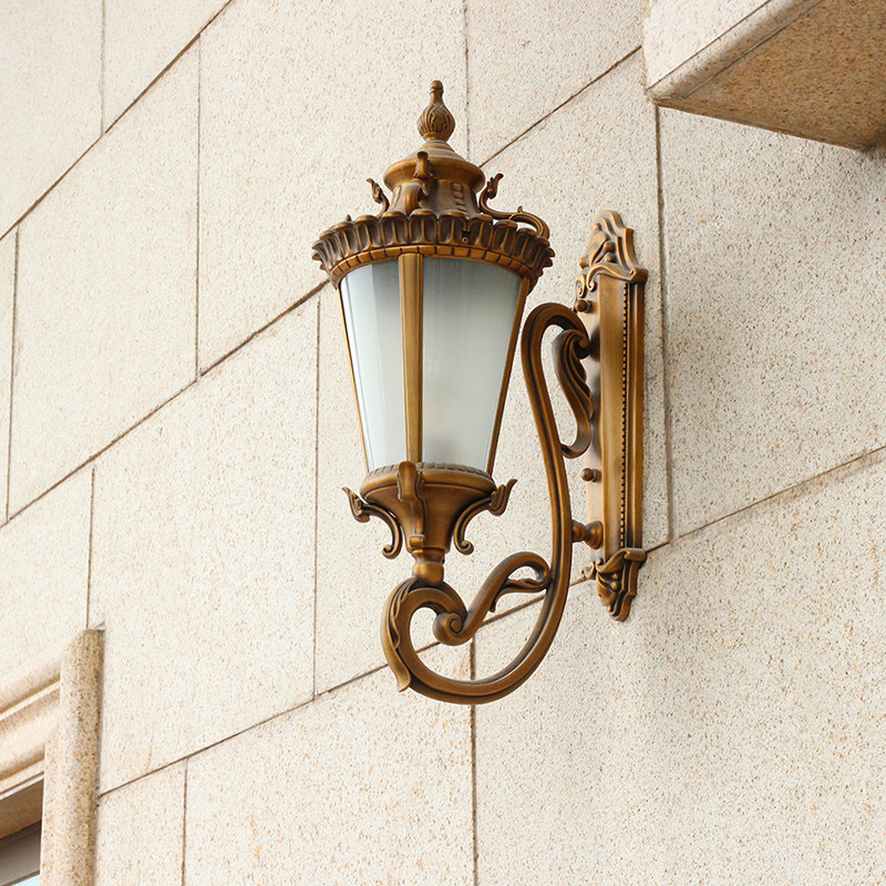 Eurostyle All-copper Upscale Outdoor Wall Lamp Garden Villa Home Court Lamp Outdoor Wall Gate External Wall Walk Road Light