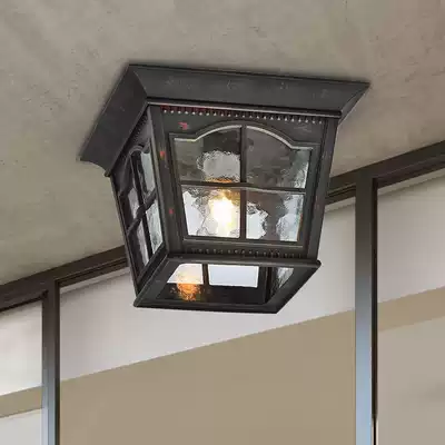 American outdoor waterproof ceiling lamp Outdoor aluminum balcony corridor entrance door Courtyard aisle staircase gazebo lamp