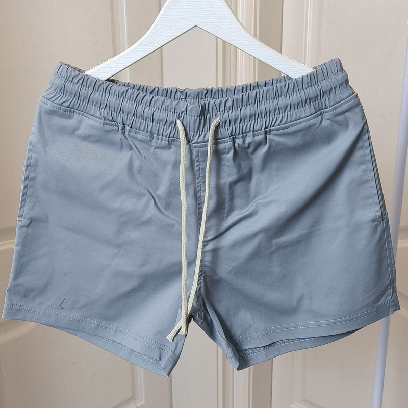 Trendy Men's Thin Cotton Sleep Shorts, 3/4 Length, Stylish, Large Size, Simple, Loose, Suitable for Wearing Outside