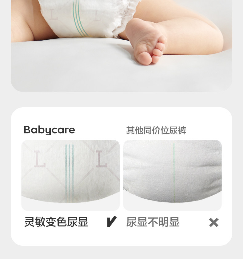 Тканевый подгузник 【天猫u先】babycare皇室纸尿裤新生儿婴儿尿不湿试用装4片任选 Bc