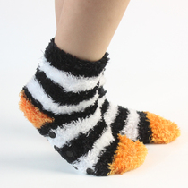 Export single 20 autumn winter childrens sleeping socks boys and girls indoor warm foot socks non-slip comfortable warm bottom plate socks